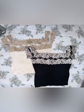 Pretty Flowers Modal-and-Lace Mid-Sleeve Bodysuit Intimissimi